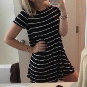 B&W T-Shirt Dress